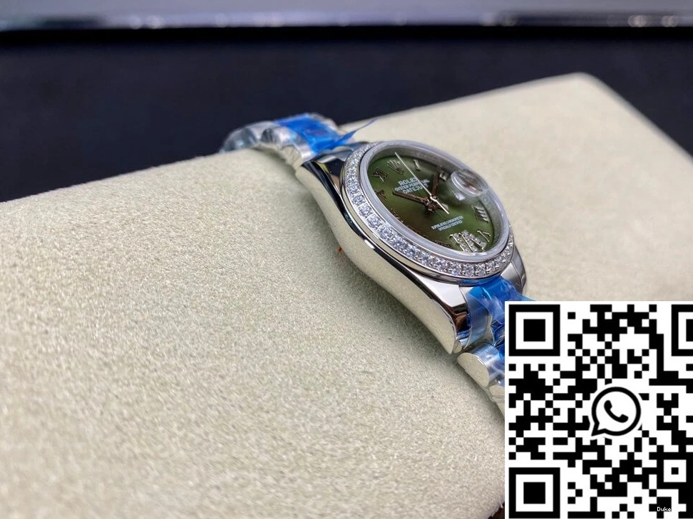 Green Dial 28MM Rolex BP Datejust Diamond-set Factory 0309